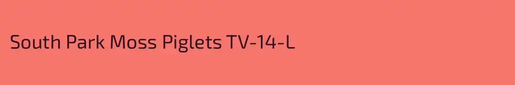 South Park Moss Piglets TV-14-L